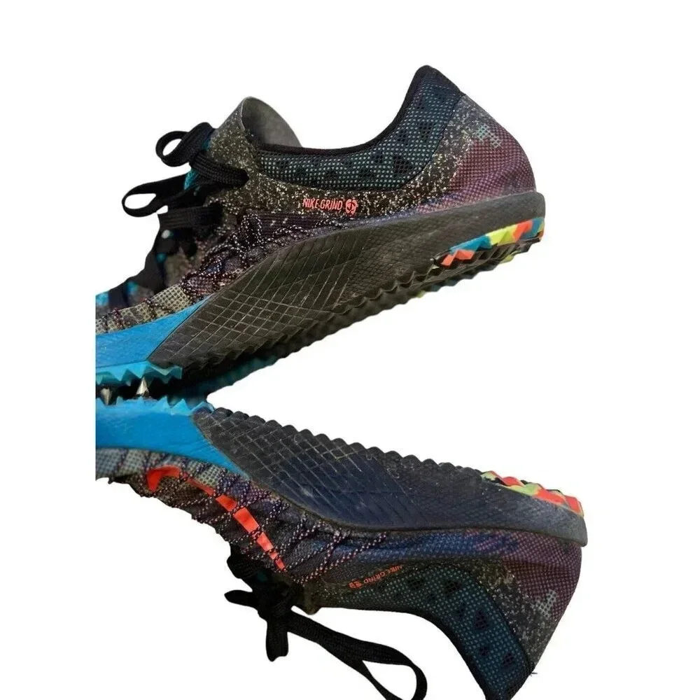Nike Zoom Victory XC 3 Black/ Blue Lagoon/ Hot Lava Size 8 Track Shoe Unisex